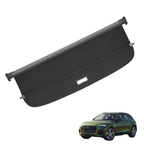 Vinomkii Cargo Cover Retractable Fit for Audi Q5 SQ5 2018-2024(not fit Sportback Retractable Trunk Rear Security Cover Shielding Shade Trunk Cover