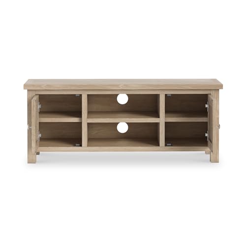 Farrow 120cm Large TV Unit | Roseland Furniture Painted Solid Wooden Oak Top Television Cabinet Stand Suitable for TVs up to 54 inches for Living Room or Bedroom, Fully Assembled - Image 5