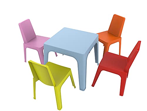 Muebles para jardín o patio – set infantil de colores