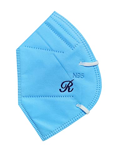 Image of GOLU MOLU Cotton White Formal Handkerchief Pack Of 6 | Office Travel Daily Use | Custom Initial Design | Free Size | Cotton Fabric | Customised N95 Mask Included