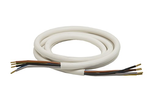 Herdanschlussleitung H05VV F 5G 2 5 mm weiß Herdanschlusskabel 2 5mm2 Länge 1 5m