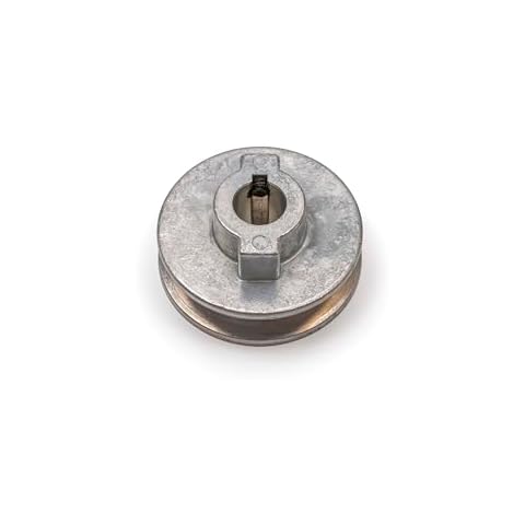 Terre Products, Heavy Duty 2.5" V-Groove Drive Pulley, Precision 5/8" Bore, Robust Z3A Zinc Alloy Die Cast Pulley Cover