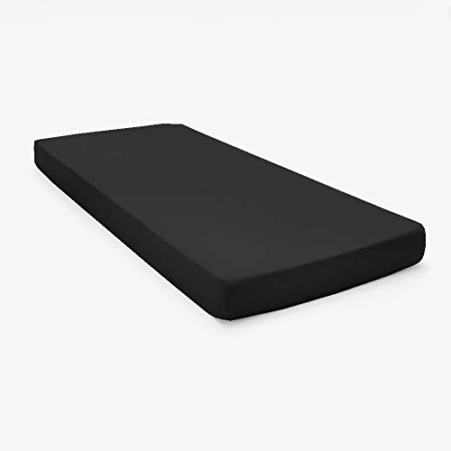 Juego de sábanas de 4 piezas 100 % algodón egipcio de 700 hilos, perfecto para cama individual estrecha, litera de caravana, cama de invitados, catre de camping, 30 x 75 pulgadas, color gris oscuro