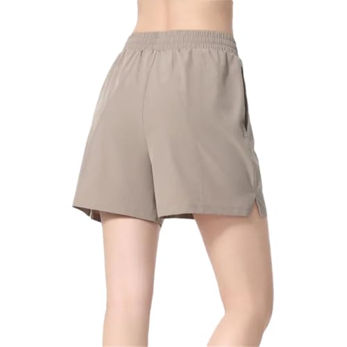 Short de sport décontracté pour femme en couleur unie coupe épurée