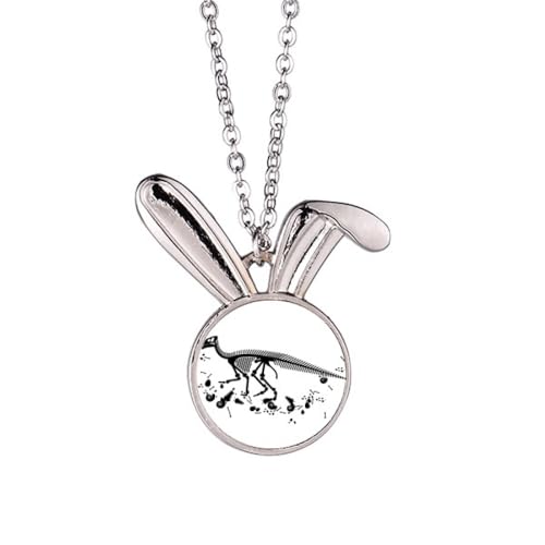 Collier dinosaure bébés lapin noir pour affirmer votre singularité
