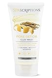 SpaScriptions Pore Detox Clay Mask with Willow Bark, Lemon Peel and Glycolic Acid for your Skin Regi