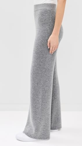 White & Warren Women's Boucle Cashmere Blend Wide Leg Pants4