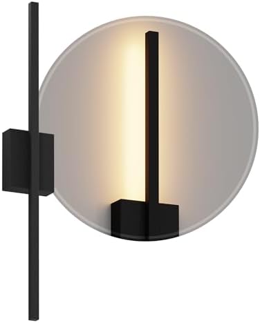 Luminária de Parede Arandela Luz Indireta LED 18w Fit MF503 (Preto (Branco ...