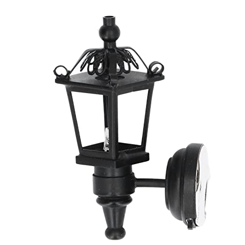 SPYMINNPOO Puppenhaus Wandleuchte 1:12 Puppenhaus LED Wandleuchte Metall Simulierte DIY Miniatur Wandleuchte Puppenhaus…