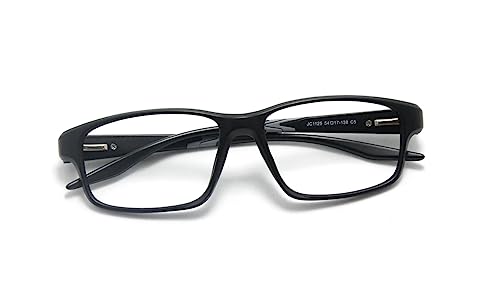 Armação De Óculos Masculino Sem Grau Retangular Jc-1125 (Preto-Cinza)