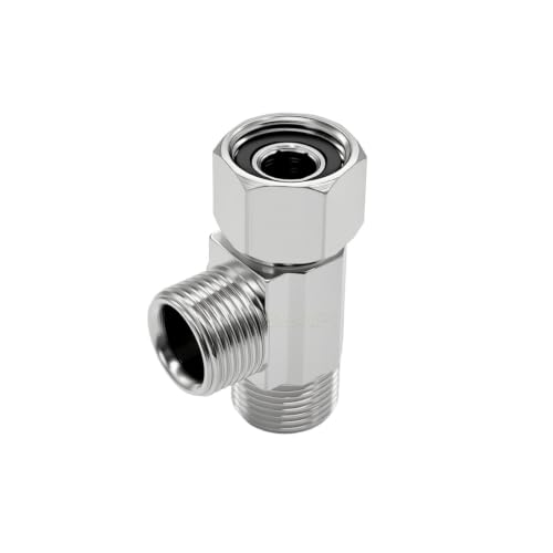 Valve d'angle en laiton nickelé robuste pour robinet et cuisine