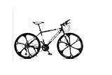 Mountain Bike Adult Mountain Bike 26 inch Double Disc Brake One Wheel 30 Speed Off-Road Speed Bicycle Men and Women,E,30 Speed