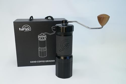 Turin H40 V2 Manual Coffee Grinder – 40mm Stainless Steel Burr, Adjustable for Espresso, Pour Over, French Press, Aluminum Body with Walnut Handle, Magnetic Dosing Cup, 30g Capacity - Thumbnail 2