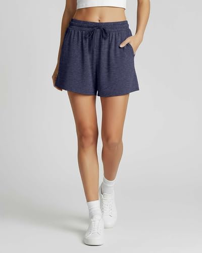 Image of Real Essentials 3 Pack: Womens Ultra-Soft Athletic Lounge Casual Sweat Shorts with Pockets (Available in Plus Size)