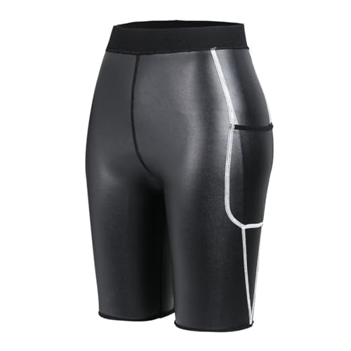 Men's Shapewear Fitness Leggings Faux Leather Yoga Pants for Butt Lifting and Body Sculpting Perfect for Active4