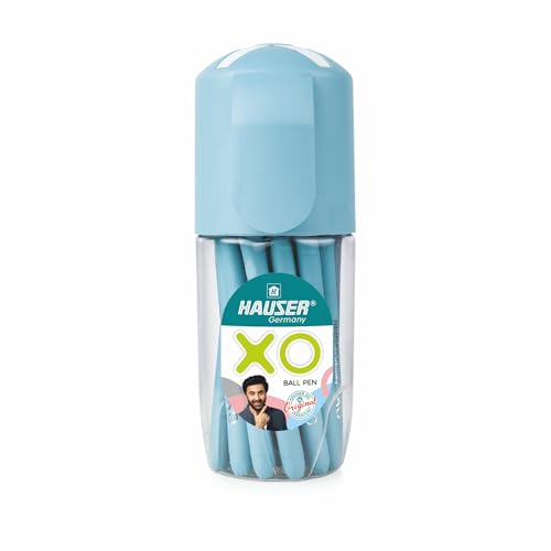 Hauser XO Ball Pen Set, 20 Pens in Storage Jar, Blue Black Red - Image 2
