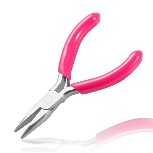 Image of Mini Long Nose Pliers, 3 Inch, Smooth Jaw, Chain Nose Pliers