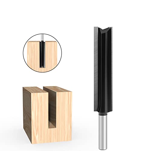 BIGP 8mm Schaft Nutfräser, Fräsfräser, Holzfräser Gerade, Langer Schnittlänge (für Holz, Ø16mm, Arbeitslänge 76mm, Gesamtlänge 110mm) Cover