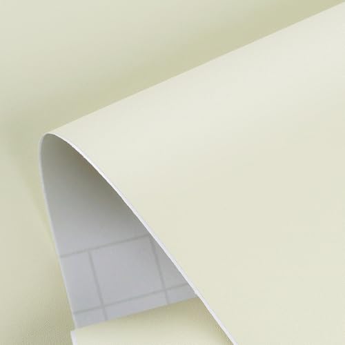 Papier peint crème effet mat texturé blanc cassé ReWallpaper