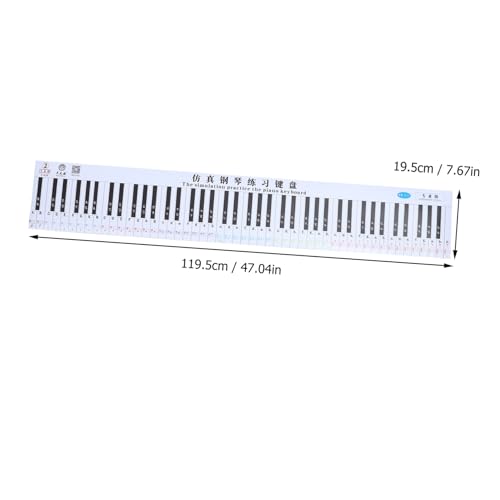 QUMIIRITY 2 Pièces 88 Tableau mural clavier de piano papier de simulation de doigt de piano pianos numériques piano portable piano enfants etiquette autocollante aide au clavier de piano PVC - Les Beatles, Paul McCartney, John Lennon, RIngo Starr, George Harrison QUMIIRITY 2 Pièces 88 Tableau mural clavier de piano papier de simulation de doigt de piano pianos numériques piano portable piano enfants etiquette autocollante aide au clavier de piano PVC – Image 3