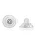 Universal EZback Broches de Arete de Silicón y Plata Esterlina Medianos 1 Par