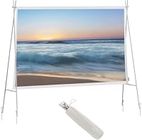 XGIMI 70” Foldable Projector Screen, Lightweight Portable 16:9 4K HD, Wrinkle-Free Projection Screen, Quick Installation Foldable Design for Home Cinema, Yard, Backyard, Camping and Outdoor Travel