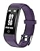 GRV Pulsera de Actividad Sin Bluetooth, Pulsera Actividad Inteligente No App con Impermeable IP68 Monitor de Sueño Podómetro Calorías Distancia para Niños Niñas, Mujer, Hombre (Púrpura)