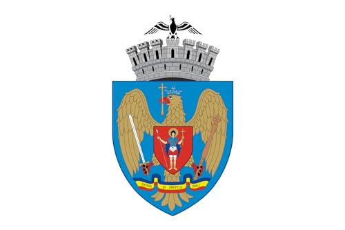 Drapeau de Bucarest résistant grand modèle pour pavoiser sans décoloration - 2