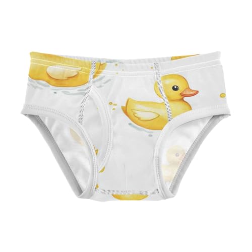 KLL Cute Yellow Rubber Ducks Ducklings Soap Baby Boys Pure Cotton Boxer Briefs Cute Children Undies