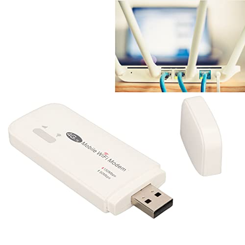 Image of Vikye 4G WiFi Modem, Plug and Play, SIM Card Slot, 150Mbps, 10 Users Supported, Wireless LTE Router for Tablet Laptop Phone, USB Modem Included, VIKYER4K852WIQU
