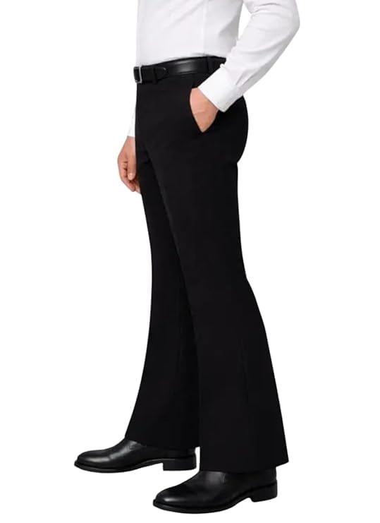 Image of Men's Bootcut Pants | Regular Fit Bootcut Trousers for Men | Solid Formal & Casual Flared Pants