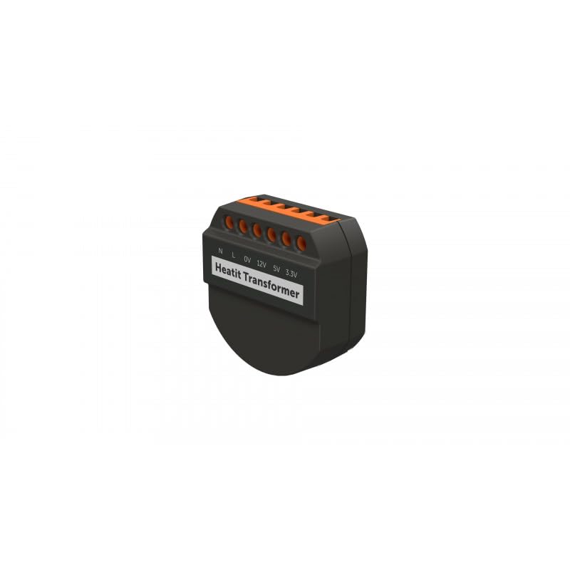 Heatit Transformateur - Alimentation 230V vers 3,3V / 5V / 12V DC - Format encastrable