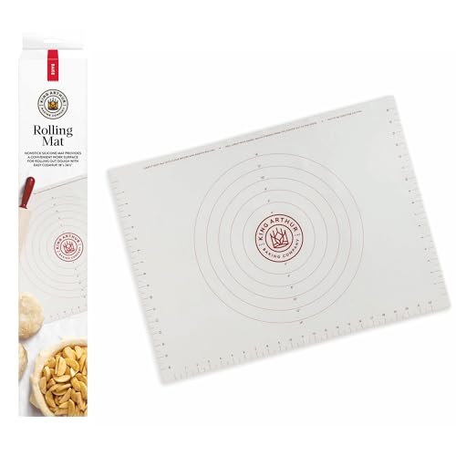 King-Arthur-Baking-Company-Rolling-Mat-Non-Slip-Non-Stick-Silicone-Baking-Mat-For-Kneading-Rolling-And-Measuring-Dough King Arthur Baking Company Rolling Mat, Non-Slip Non-Stick Silicone Baking Mat, For Kneading, Rolling, And Measuring Dough - Image 1