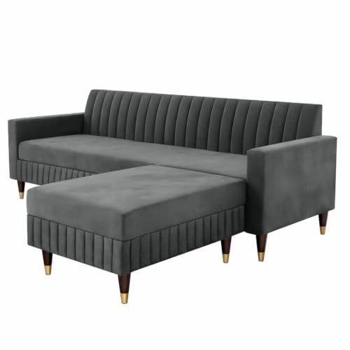 AMATA Omega 4 Seater L Shape Grey Sofa OMEGA GREY - Image 4