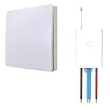 Funkschalter SET für LED Beleuchtung 230V Montage an der Wand Taster Drahtlos Kinetischer Batterieloser Schalter mit Empfänger
