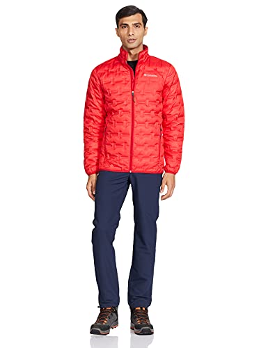Image of Columbia Mens Delta Ridge Down Jacket, Mountain Red, XL
