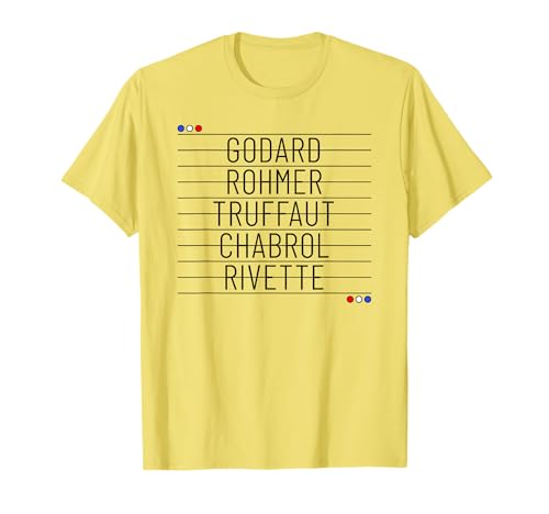 French New Wave Film Directors Cinema / Movie Buff T-Shirt