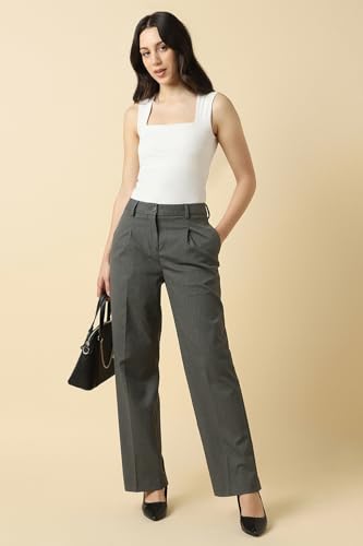 Image of Allen Solly Women Casual Pants, Classic Fit
