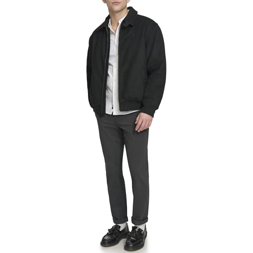 DOCKERS Men's Wool Blend Harrington Bomber2