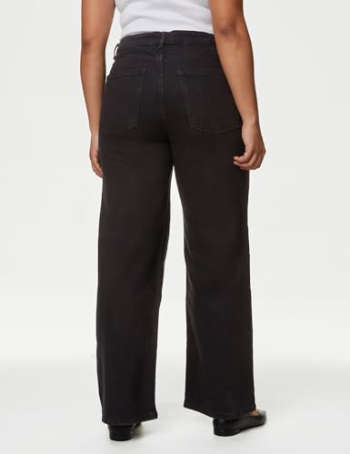 Image of Marks & Spencer Wide Leg High Waisted Jeans
