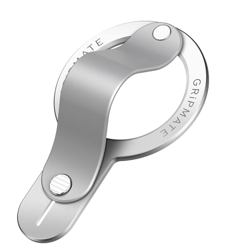 Image of GripMate for MagSafe Phone Grip for iPhone - Magnetic Phone Ring Holder Detachable for iPhone 17 - Comfortable Finger Phone Ring Grip for Apple 16 /15 /14 /13 /12, Silver