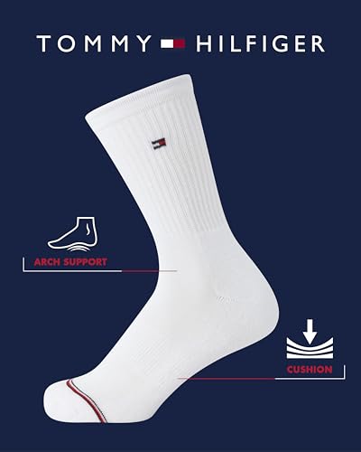 Tommy Hilfiger Womens Crew Socks - 4 Pack Moisture Wicking Breathable Athletic Casual Crew Socks for Women (Sizes 4-10)2