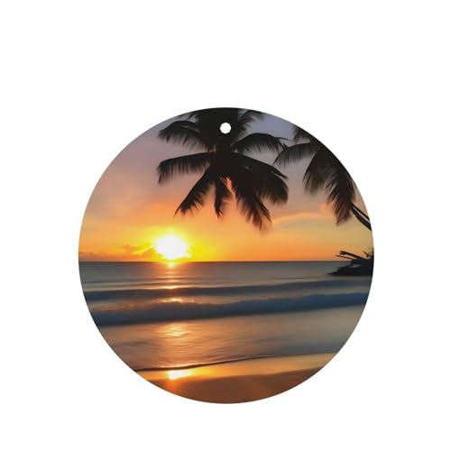 Hojas perfumadas Sunset Beach para auto miniatura 1