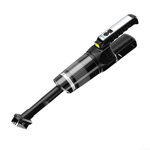 Aspiradora de mano ligera inalámbrica para coche, recargable, portátil, con varias boquillas para una limpieza profunda del interior del vehículo (iluminación negra)