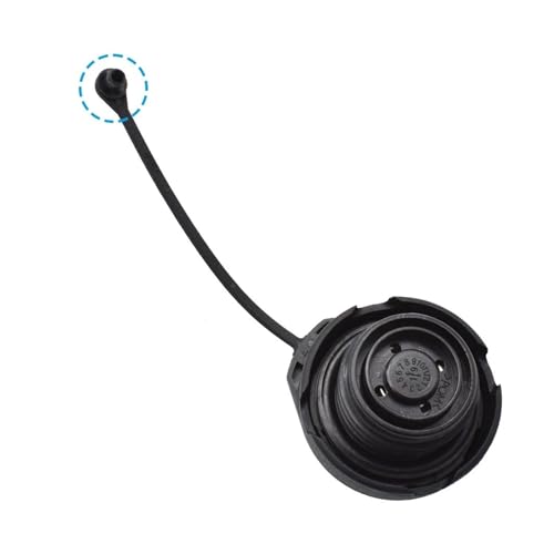 Bouchon de réservoir de carburant 1J0201550A interchangeable pour Seat et Skoda noir