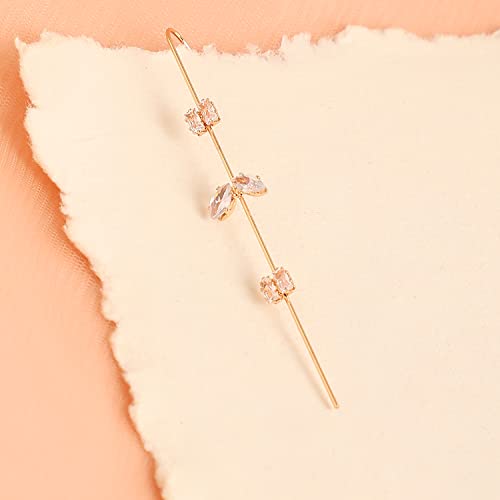 Image of SOHI Designer Cuff Earrings for women & girls, cute earrings for girls, fancy earrings for women stylish, fashion jewellery for women, Light Weight stylish, Cuff Earring, One Ear Cuff, Ear wire