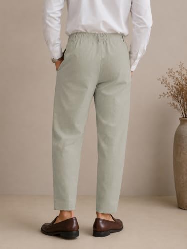 Image of TAGDO Men's Solid Colour Pant with Pocket || Casual Trosuer || Formal Trouser || Formal Slim Fit Pleated Pants for Men (2049)