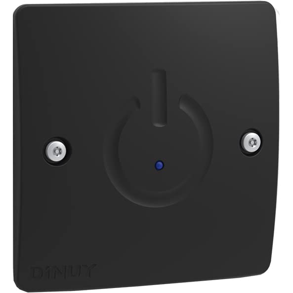 Poussoir pulsatemp tactile encastrable anthracite Dinuy pour salon moderne