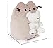 GUND Pusheen with Kai Bear Plush, Stuffed Animal Cat with Teddy Bear for Ages 8 and Up, 9.5”, Gray
