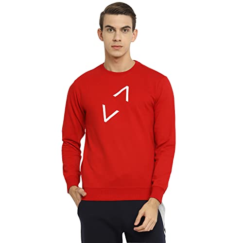 Image of YUUKI-Mens Poly PT RN Sweat-RED